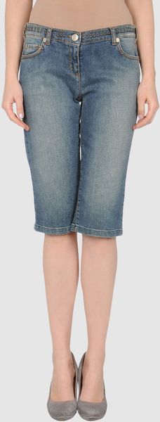 Laltramoda Denim Capris - Lyst