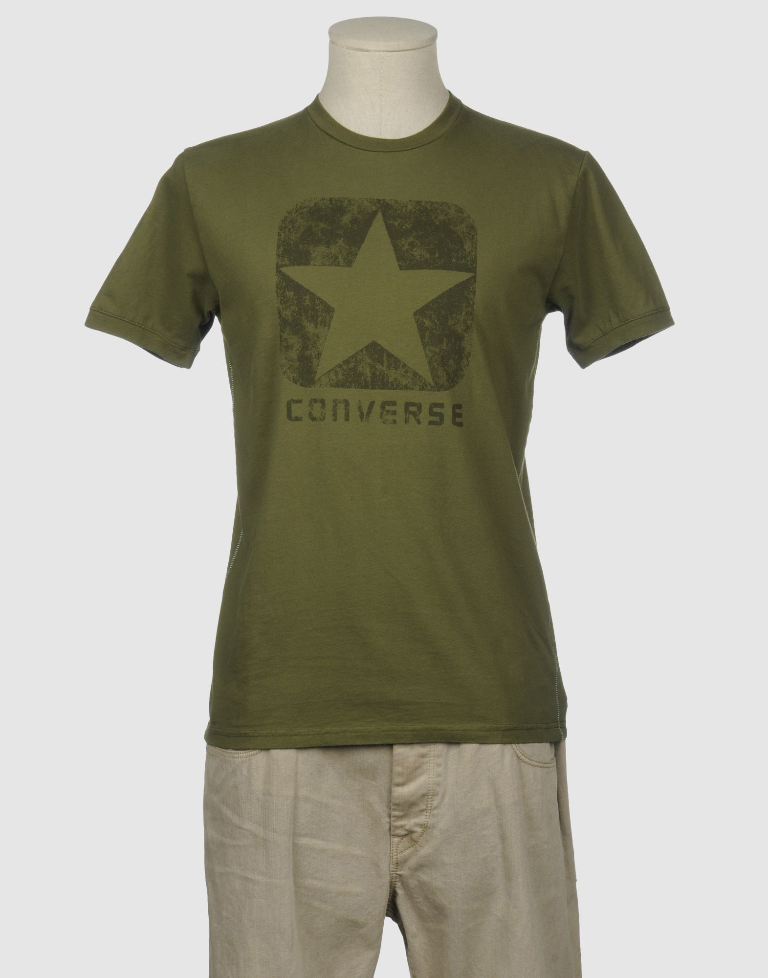 Converse Short Sleeve T Shirt In Green For Men Vert Lyst