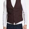 1901 Cotton Vest in Brown for Men (brown/bur stripe) - Lyst