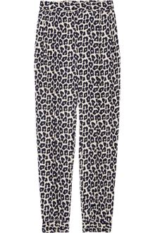 3.1 Phillip Lim Leopard-print Silk Crepe De Chine Tapered Pants - Lyst