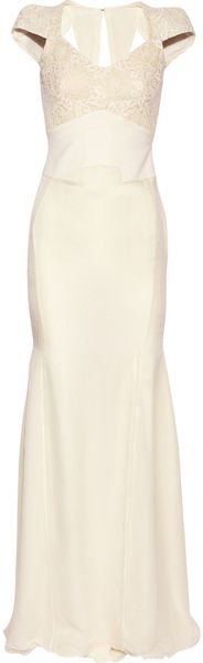 Antonio Berardi Macramé Silk organza and Chiffon Dress - Lyst