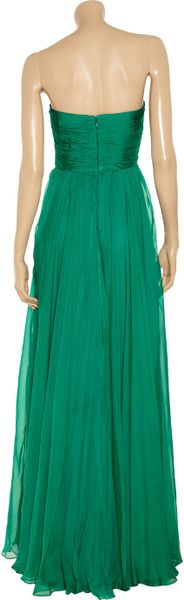 badgley mischka emerald gown