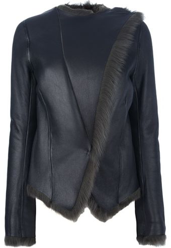 Balenciaga Fur Lined Jacket - Lyst