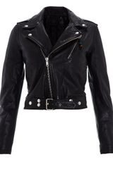 Blk Dnm Black Leather Biker Jacket