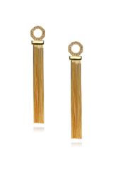 Ca&lou Gold Swarovski Crystal Iriana Earrings