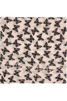 Crumpet Butterflyprint Cashmere and Silkblend Scarf - Lyst