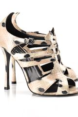 Edmundo Castillo 110mm Rosangela Snakeskin Heels
