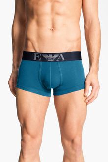 Emporio Armani Stretch Cotton Trunks - Lyst
