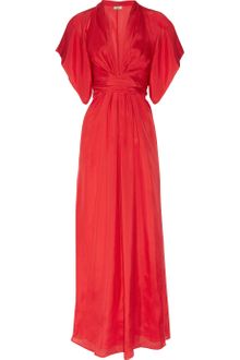 Issa Silk Satin Kimono Maxi Dress - Lyst