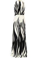 Issa Printed Silkjersey Halterneck Dress