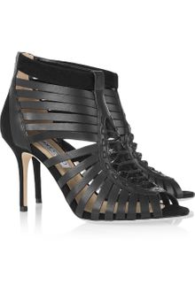 Jimmy Choo Mandy Leather Cage Sandals - Lyst