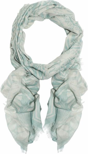 Jonathan Saunders Victoriana Printed Cotton and Cashmere Blend Scarf - Lyst