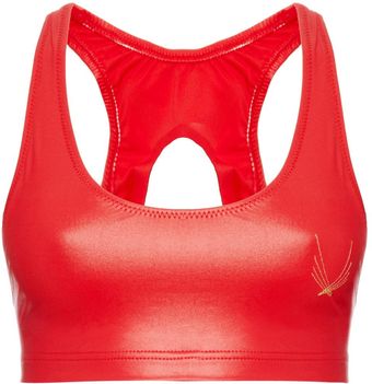 Lucas Hugh Rocket Red Lazer Sports Bra - Lyst