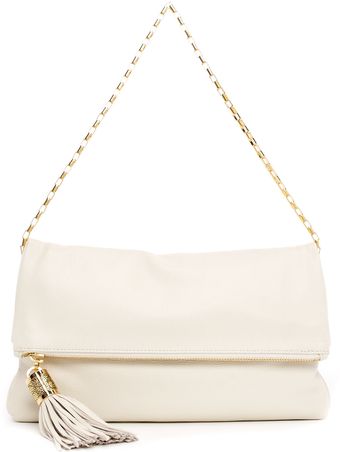 Michael Kors Large Tonne Pebbled Leather Foldover Clutch Bag - Lyst