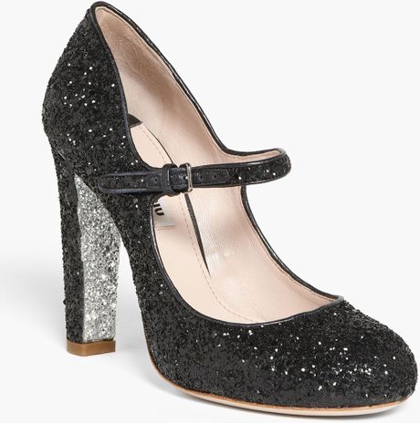 miu miu black mary janes