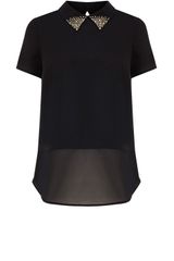 Oasis Stud Collar Top