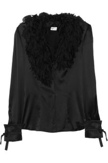 Philosophy di Alberta Ferretti Ruffled Silk Shirt - Lyst