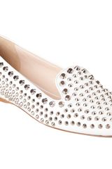 Prada Studded Smoking Slipper