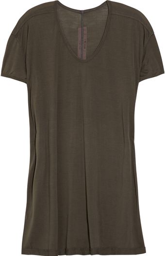Rick Owens Silkjersey Tshirt - Lyst
