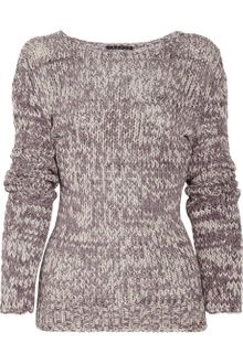 Theory Honorata Open Knit Cottonblend Sweater - Lyst