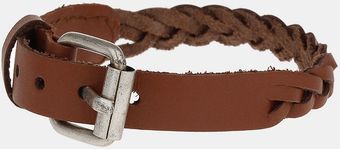 Topman Leather Plait Bracelet - Lyst