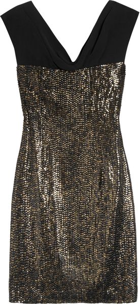 Tory Burch Birtha Sequined Silkcrepe Dress - Lyst