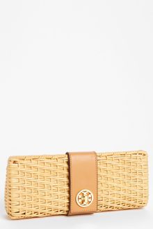 Tory Burch Lac Rattan Clutch - Lyst