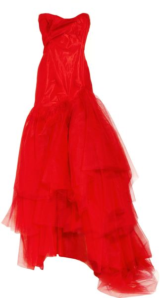 Vivienne Westwood Gold Label Paper Bag Tiered Silktaffeta and Tulle Gown - Lyst
