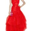 Vivienne Westwood Gold Label Paper Bag Tiered Silktaffeta and Tulle Gown in Red - Lyst