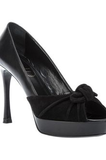 Yves Saint Laurent Palais Peep Toe Pump - Lyst