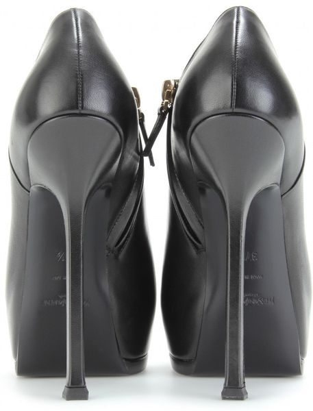 saint laurent platform ankle boots