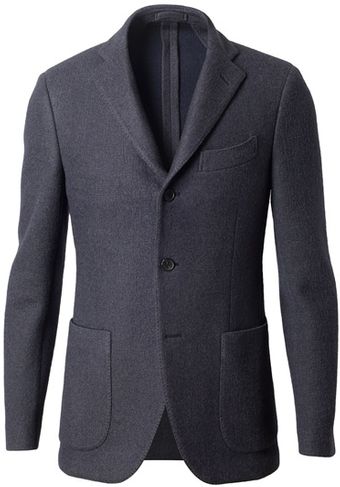 Browns Tailored Woolcotton Jacket - Lyst