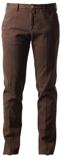 Browns Soft Cotton Chinos - Lyst
