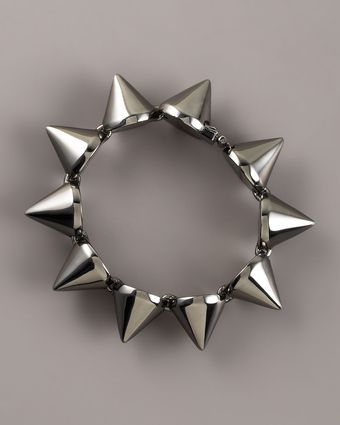 Eddie Borgo Gunmetal Cone Bracelet - Lyst