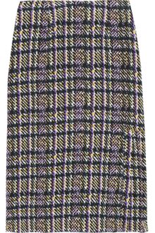 Marni Pleated Printed Silkcrepe Skirt - Lyst