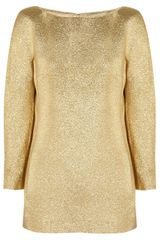 Michael Kors Metallic Brocade Top