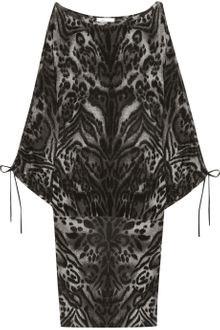 Temperley London Animal Print Merino Wool Blend Dress - Lyst