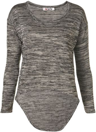Topshop Dip Hem Top By Wal G - Lyst