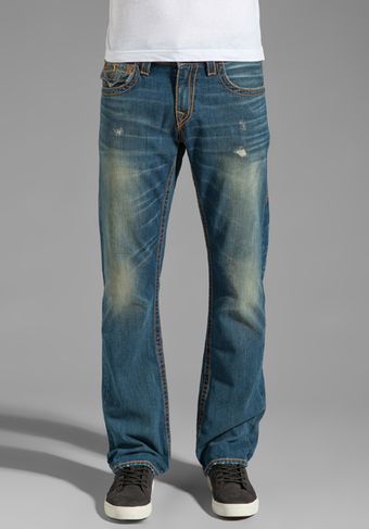 True Religion Ricky Studded Logo Straight Leg - Lyst