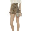 Balmain Embellished Leather Shorts in Gold - Lyst