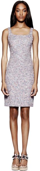 Tory Burch Emma Tweed Dress - Lyst