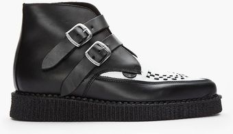 Underground Black Combo Bowie Leather Boots - Lyst