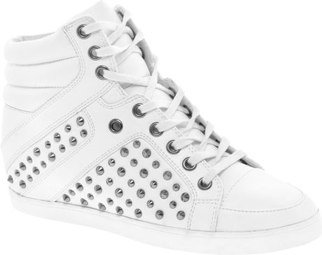 white wedge trainers wedding