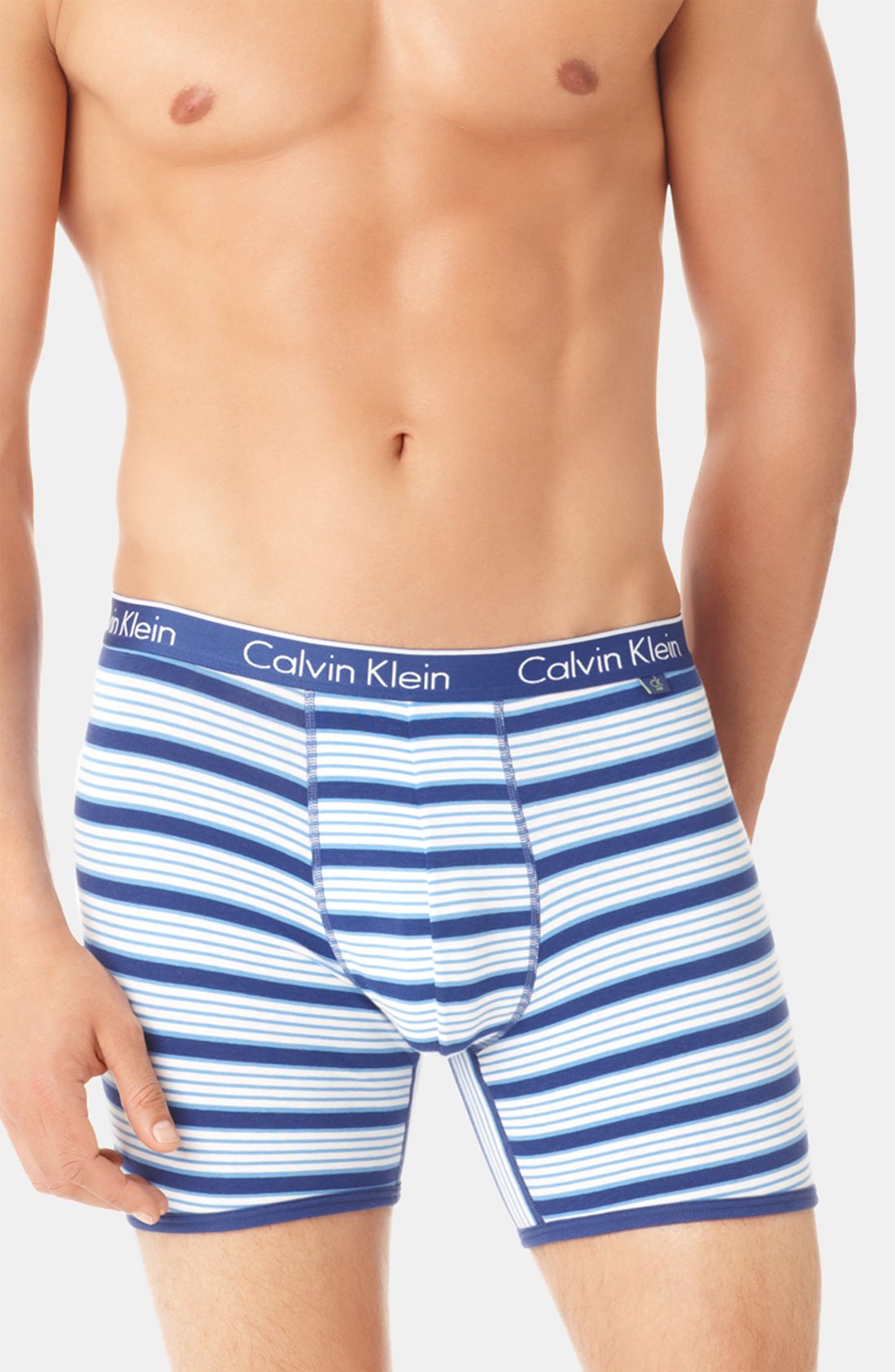 Calvin Klein Ck One Boxer Briefs In Blue For Men Soft Aqua Stripe Lyst 9529