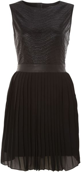 Cutie Metallic Sheen Pleated Dress - Lyst