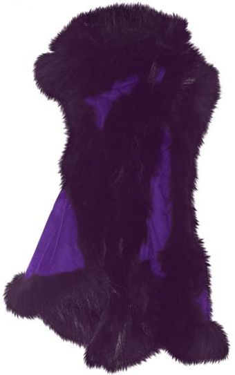 Hayley Menzies Purple Cashmere Fur Chelsea Lightweight Scarf - Lyst