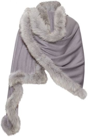Hayley Menzies Chelsea Cashmere Fox Fur Smoke Shawl - Lyst