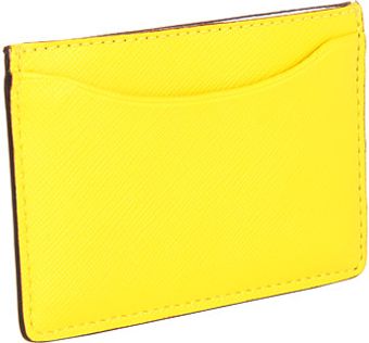 Jack Spade Crosshatch Leather Credit Card Holder - Lyst