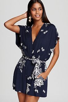 Nanette Lepore Printed Coverup Romper - Lyst