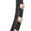 Valentino Studded Leather Headband in Black - Lyst